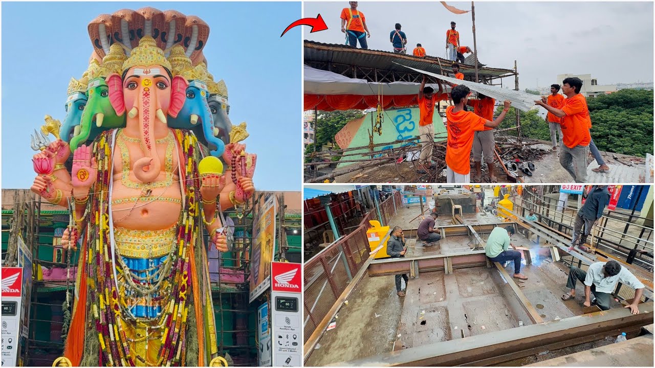 Khairthabad Ganesh Tasker Welding Completed | Khairathabad Ganesh Shed Removed 2026 | Latest Update 