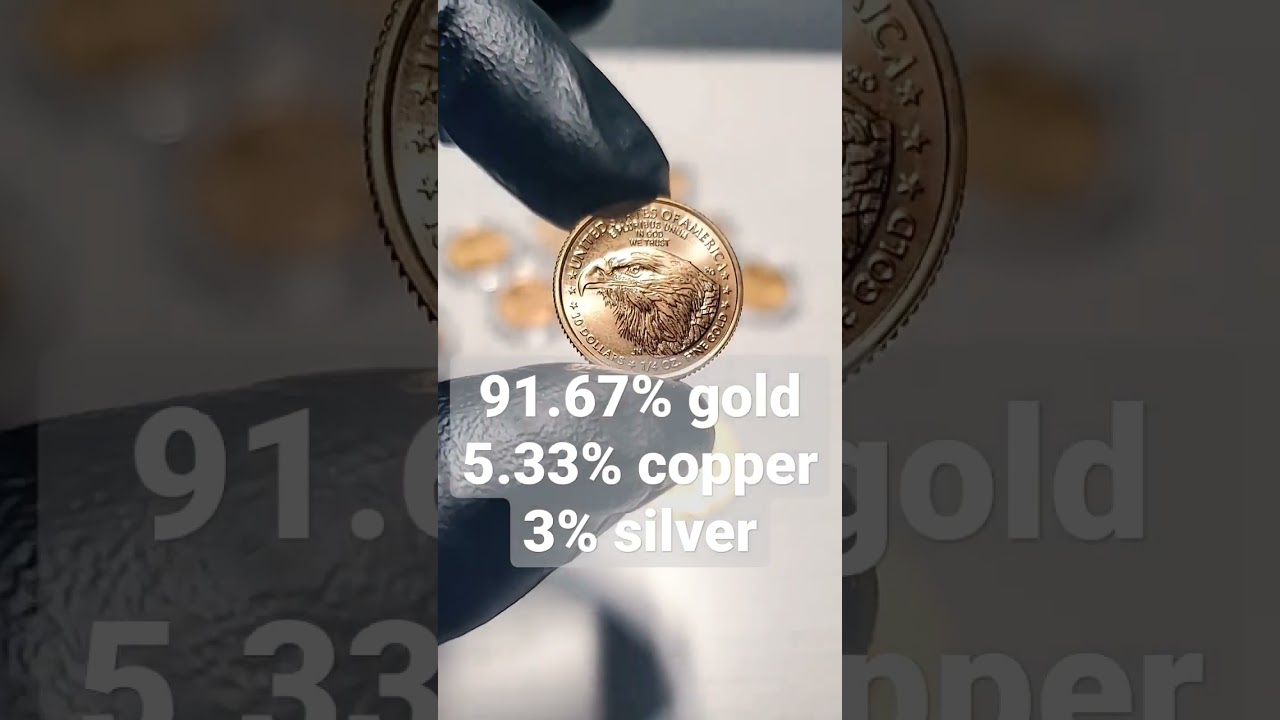 American Gold Eagles are NOT 24k gold 👀