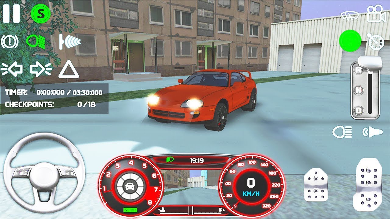 Real Driving Sim UPDATE 2020: Red Vintage Car Unlocked Best Driving Game - Android GamePlay#45