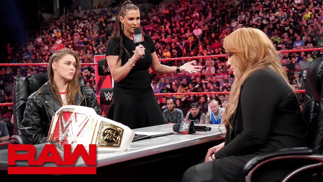 Ронда Раузи обещает отобрать руку у Наи Джакс и её титул: Raw, 21 мая 2018 г.
