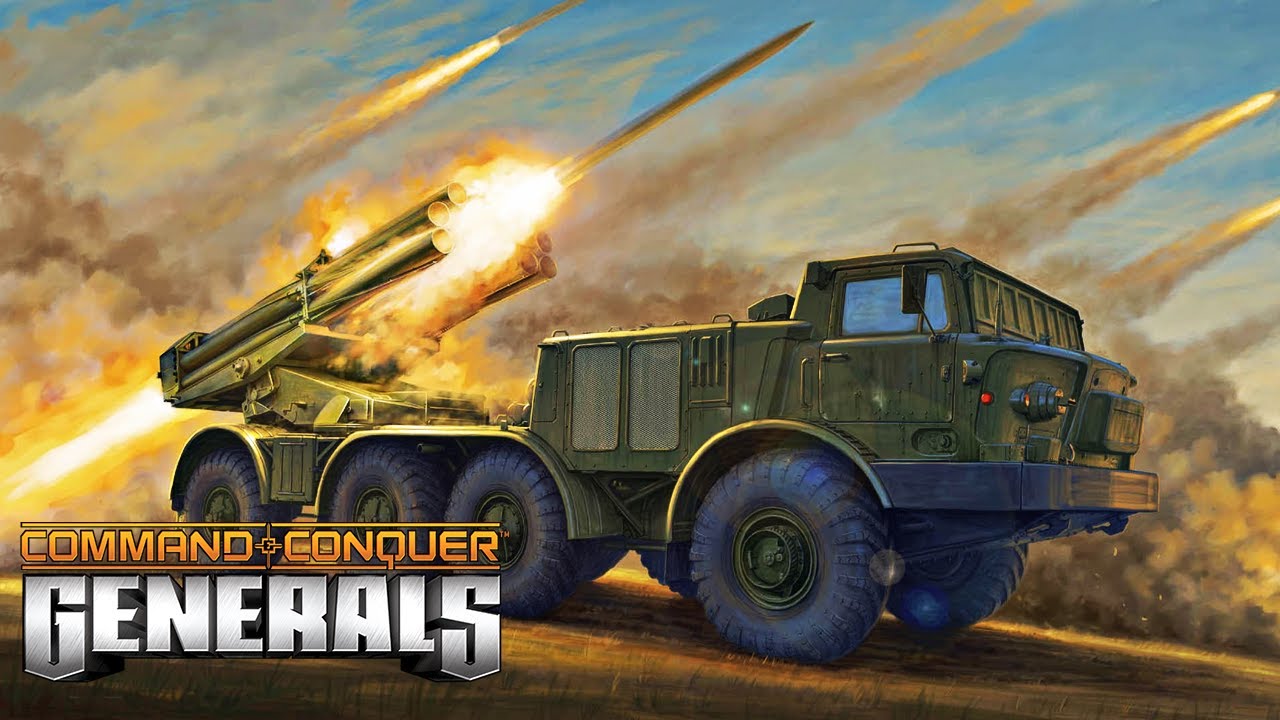 RUS MLRS vs USA Air Force (MOD PROJECT X REMASTERED) C&C Generals Zero Hour
