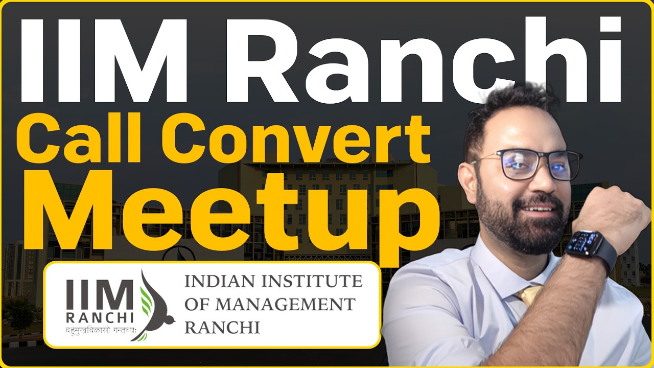 IIM Ranchi Alumni Connect Session | How to approach CAT 2026