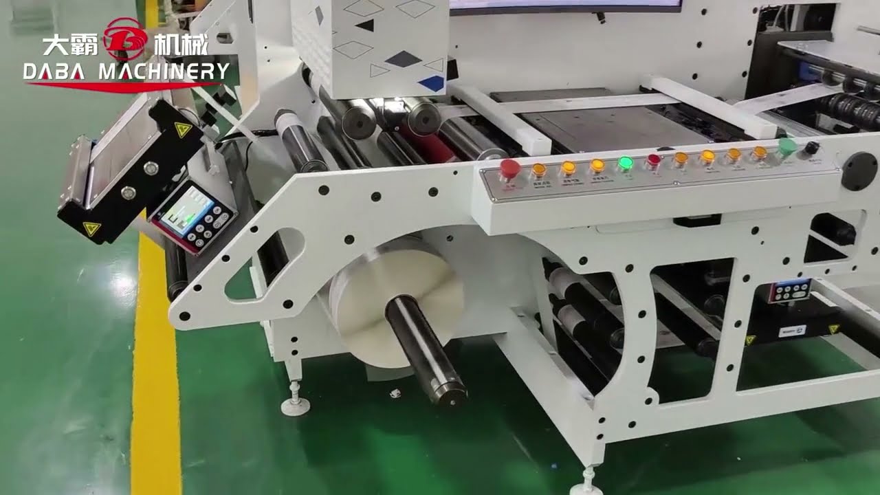 Label Inspecting and Slitting Rewinder Machine