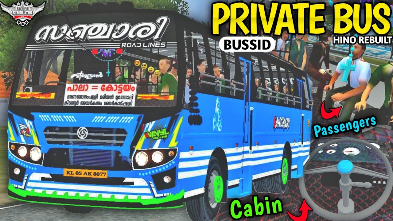 New KERALA PRIVATE BUS For Bus Simulator Indonesia | Free Mod | New Bus Mod For Bussid | #bussidmods
