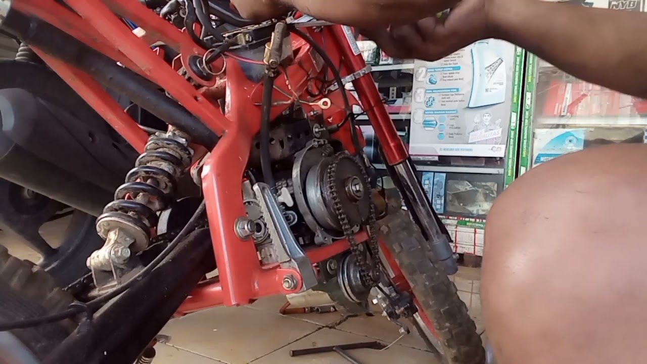 cara pasang dobel stater mini tril bikin yaman enak menghidupkan mesin mini tril