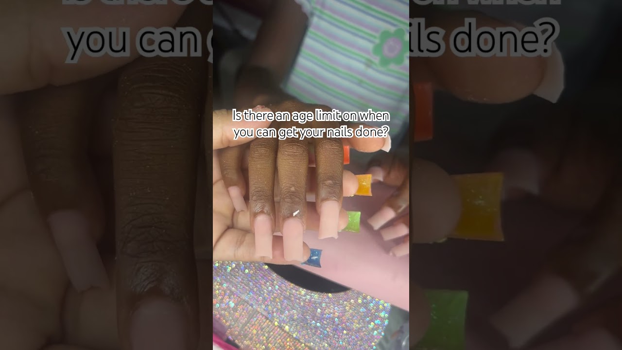 Is there a age limit on when you can get your nails done? #nailsnailsnails #nails #acrylicnails
