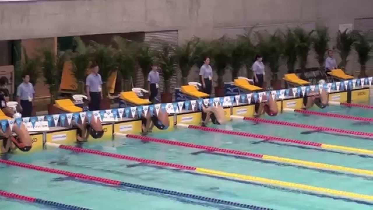 Japan Open 2015: Men's 50 m Back (Junya Koga 24.73)