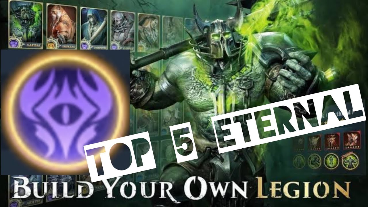 EVER LEGION, TOP 5 ETERNAL HEROES