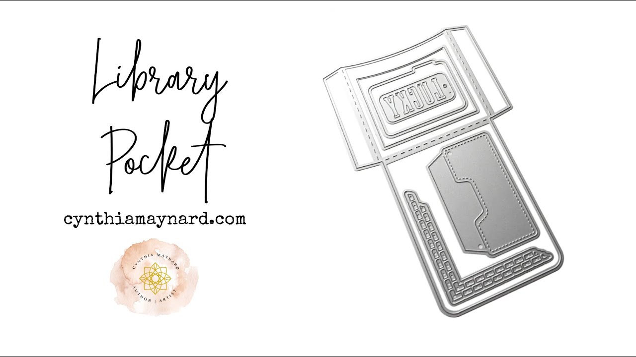 Curved Library pocket -Elizabeth Craft Designs