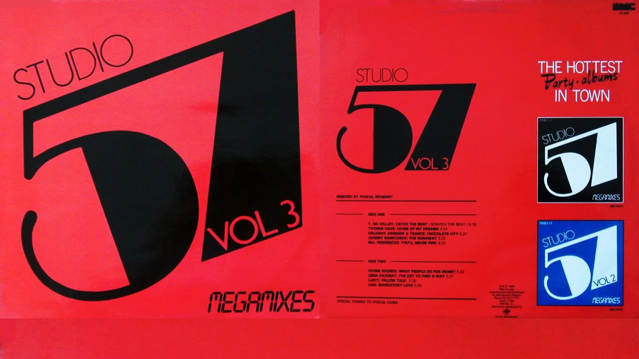 STUDIO 57 (Megamixes) ⚡ VOLUME 3 (1984) LP Disco Electro Funk Groove NRG Italo 80s DJ Pascal Brabant