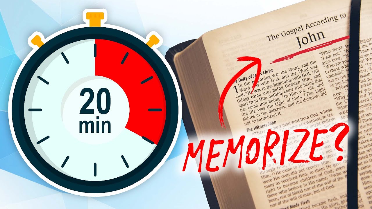 MEMORIZE the Gospel of John in 20 MINUTES! (full tutorial)