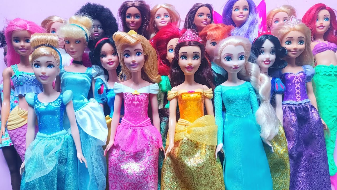 ASMR 5 MYSTERY SURPRISES Disney Princess Miniature Dolls Satisfying Unboxing NO Talking Video DIY 