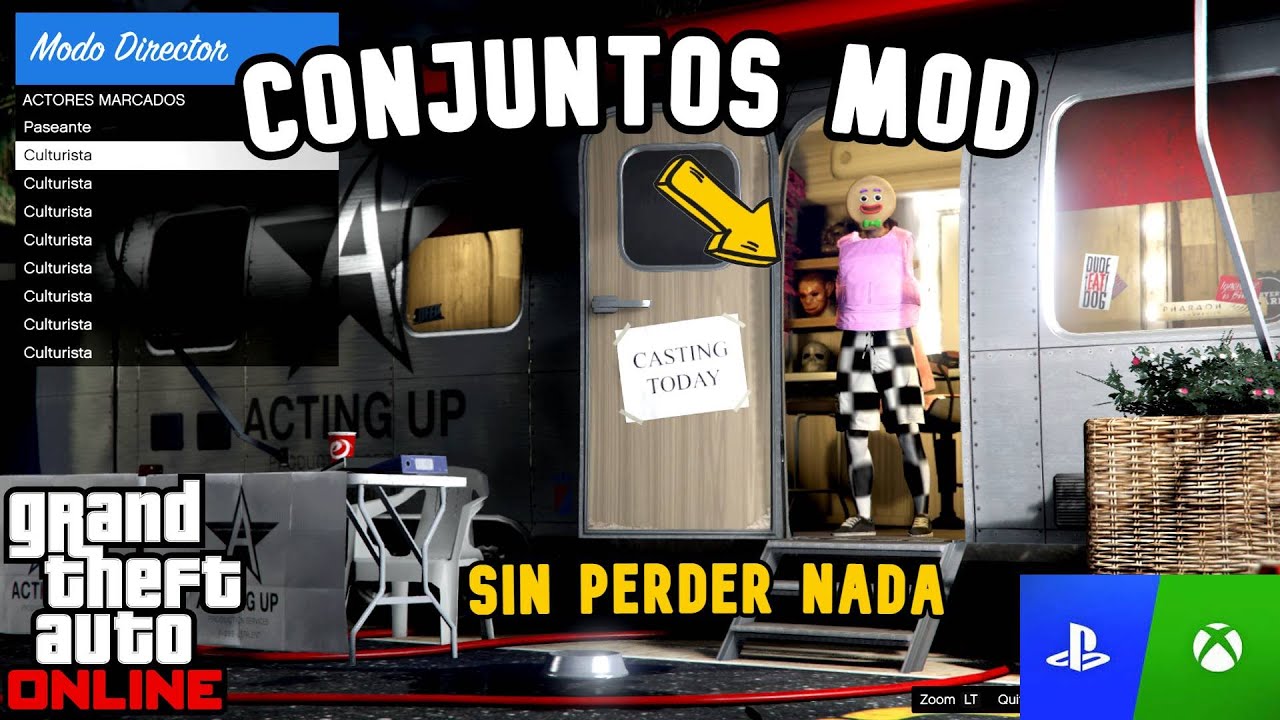 *NUEVO* COMO SACAR CONJUNTOS MOD DEL MODO DIRECTOR MUY FACIL SIN AYUDA EN GTA ONLINE PS4/XBOX