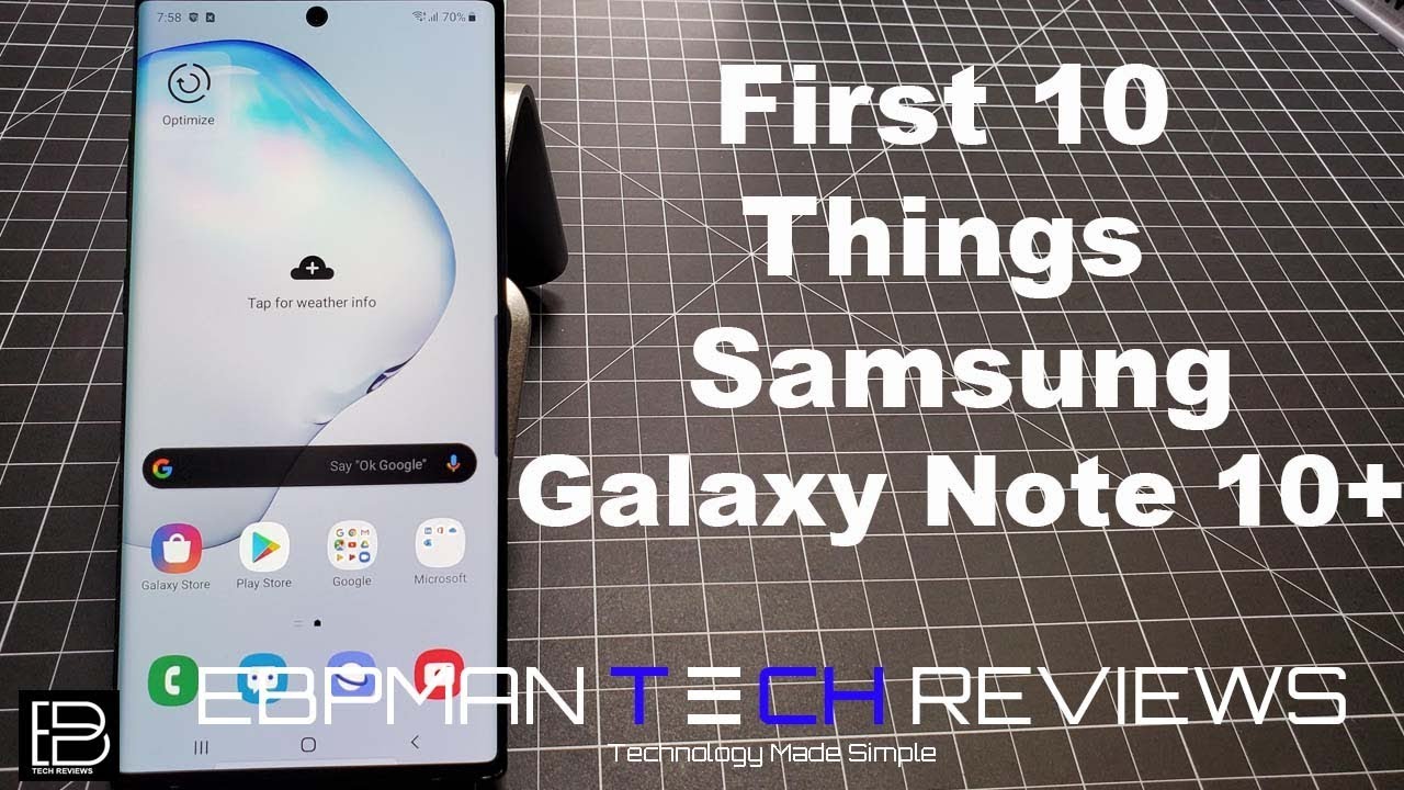 Samsung Galaxy Note 10 / Note 10 Plus First 10 + Things To Do! | Tips & Tricks