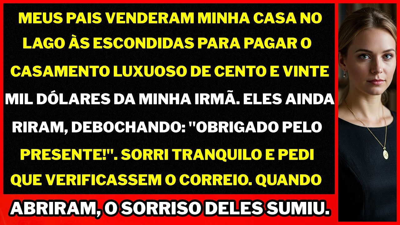 Meus pais venderam minha casa no lago às escondidas para pagar o casamento de luxo da minha irmã.