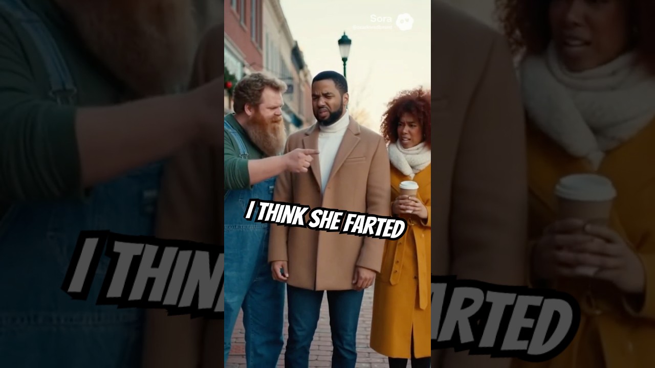 Public Fart Prank: Tom Points the Finger 😂  #funny #comedyshorts #absurdhumor