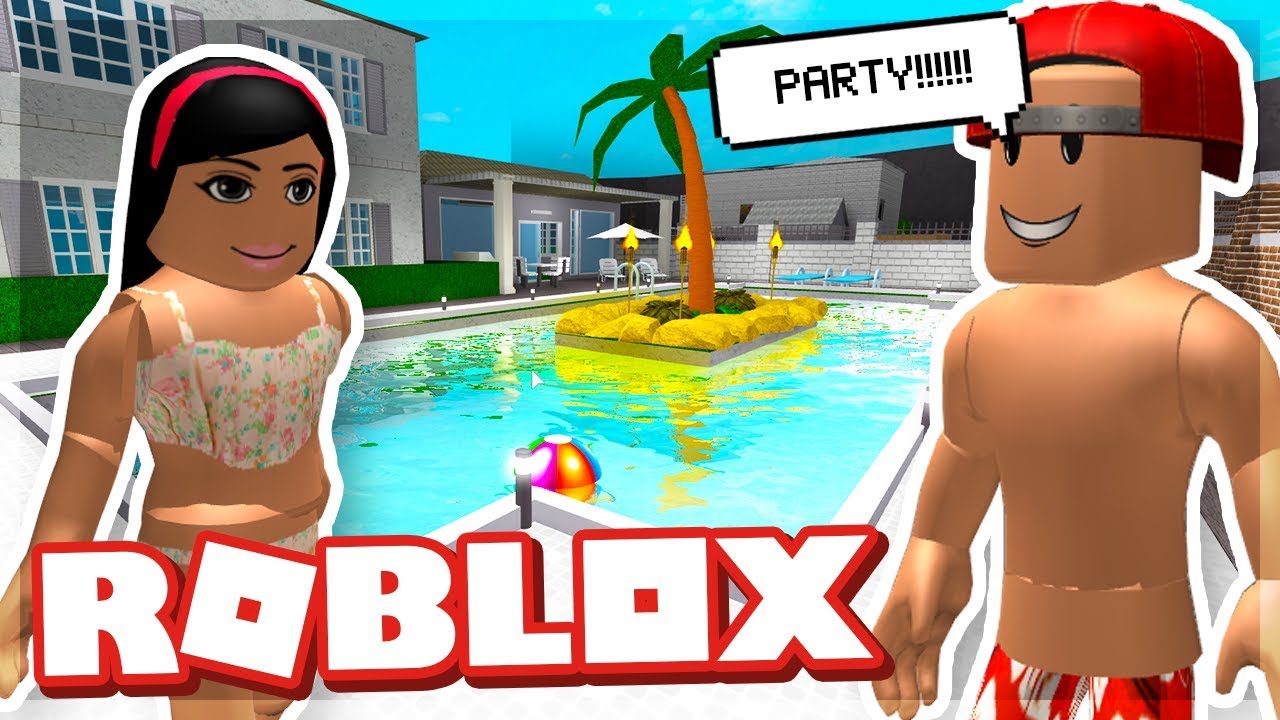 WE ARE HAVING A POOL PARTY! - ROBLOX