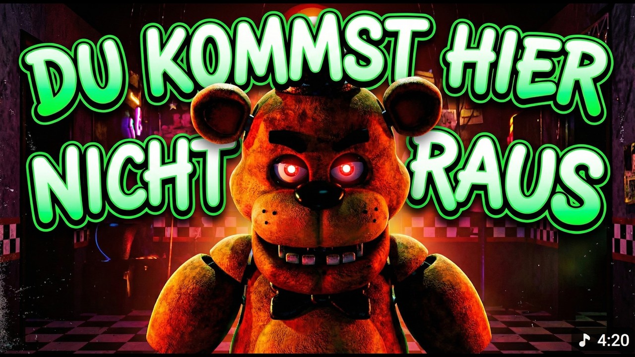 FNAF RAP SONG - "DU KOMMST HIER NICHT RAUS" (Tirow)