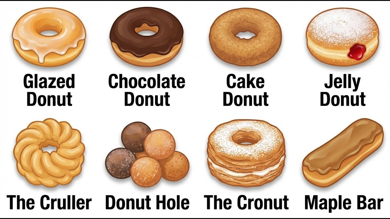 Every Donut Explained in 8 Minutes