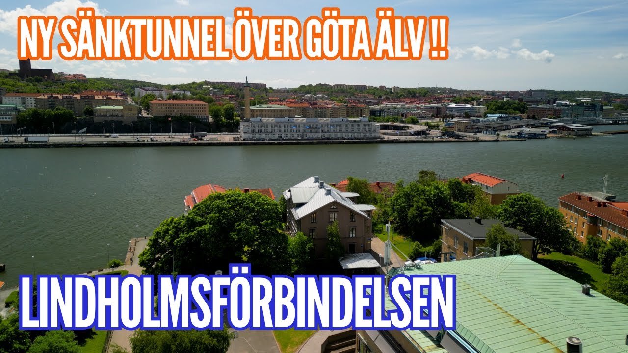 Lindholmsförbindelsen OCH Göteborgs NYA Spårvagns Ringlinje! NY Sänktunnel i botten av Älven!!