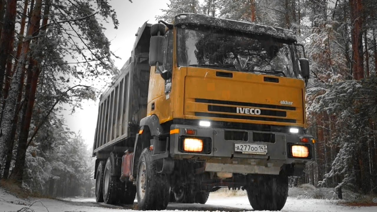 Крепкий и надёжный самосвал Iveco EuroTrakker 6x6 с двигателем Magirus из 90-х