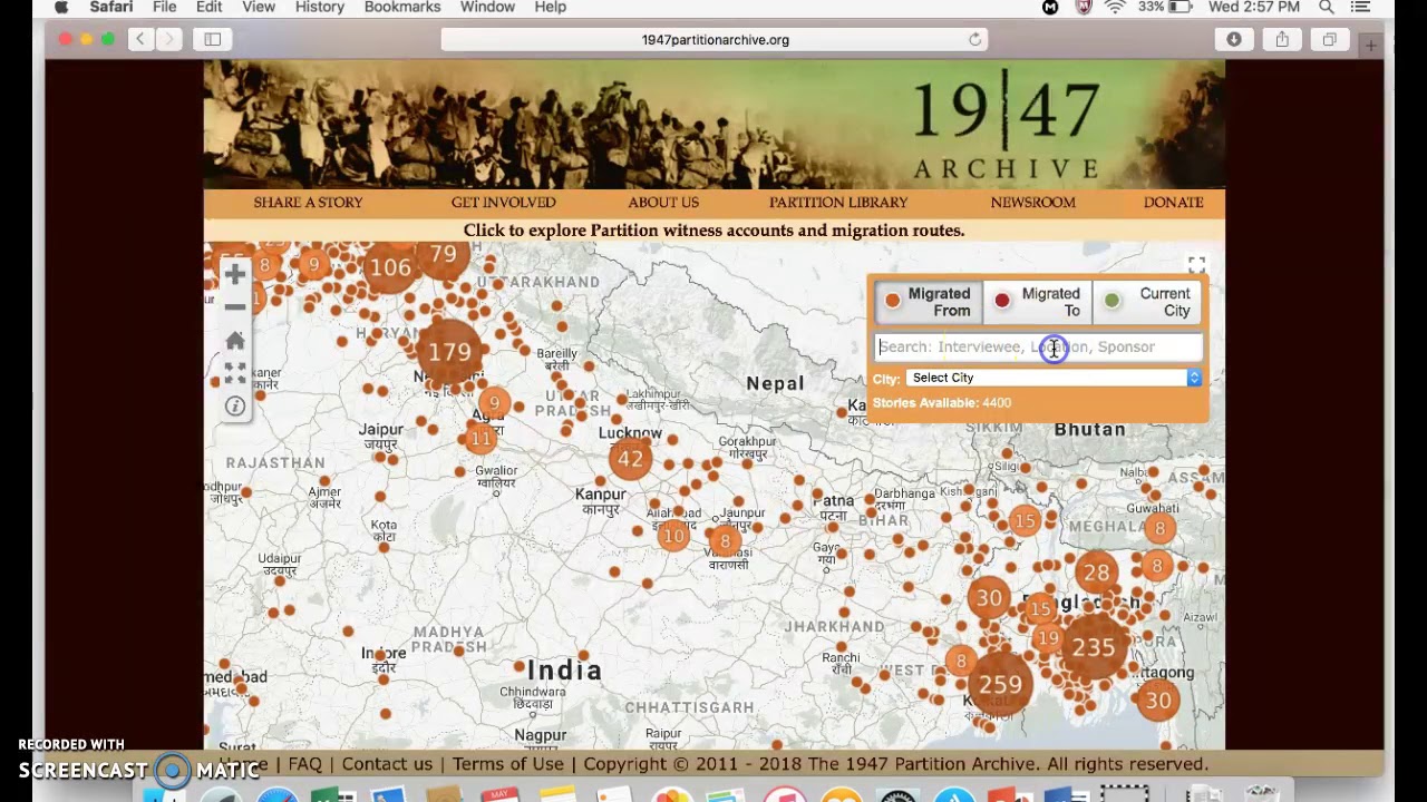 1947 Partition Archive Website Overview