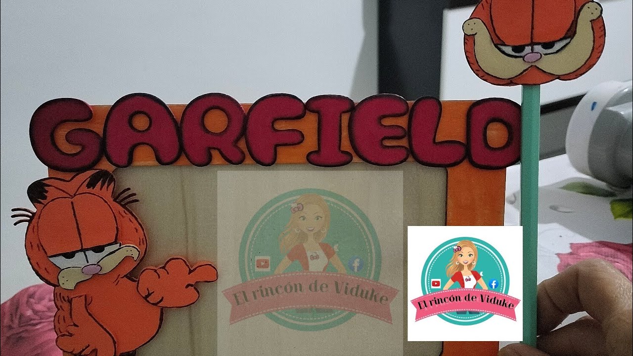 🔴DIRECTO. MARCOS DE FOTOS Y LAPIZ DE GARFIELD HECHOS CON TRIQUELES