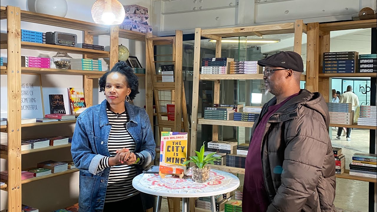 Niq Mhlongo talking about his latest book The City Is Mine with Sewela Langeni