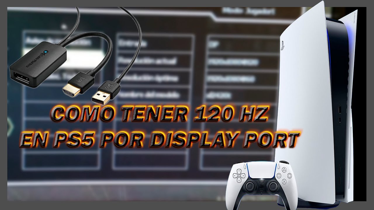 Como Tener 120Hz por Display Port PS5 //Probado Monitor Benq XL2420T