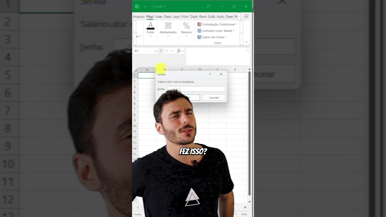 N&Atilde;O PERCA ESSA DICA: Veja COMO PROTEGER suas PLANILHAS com SENHA AGORA! #excel #dicas