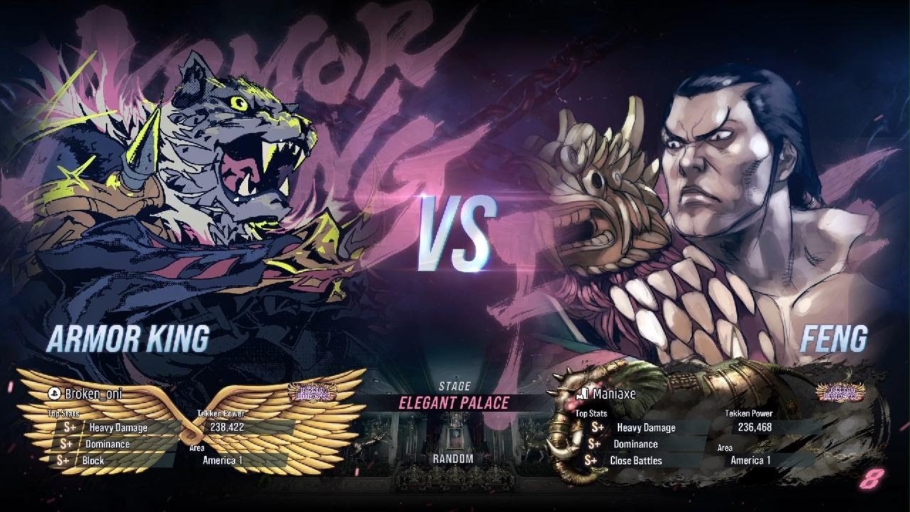 Armor King (Tekken Emperor) vs Feng (Tekken Emperor) fullset