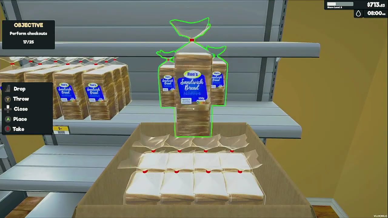 Working in a SUPER MARKET to pay my rent!