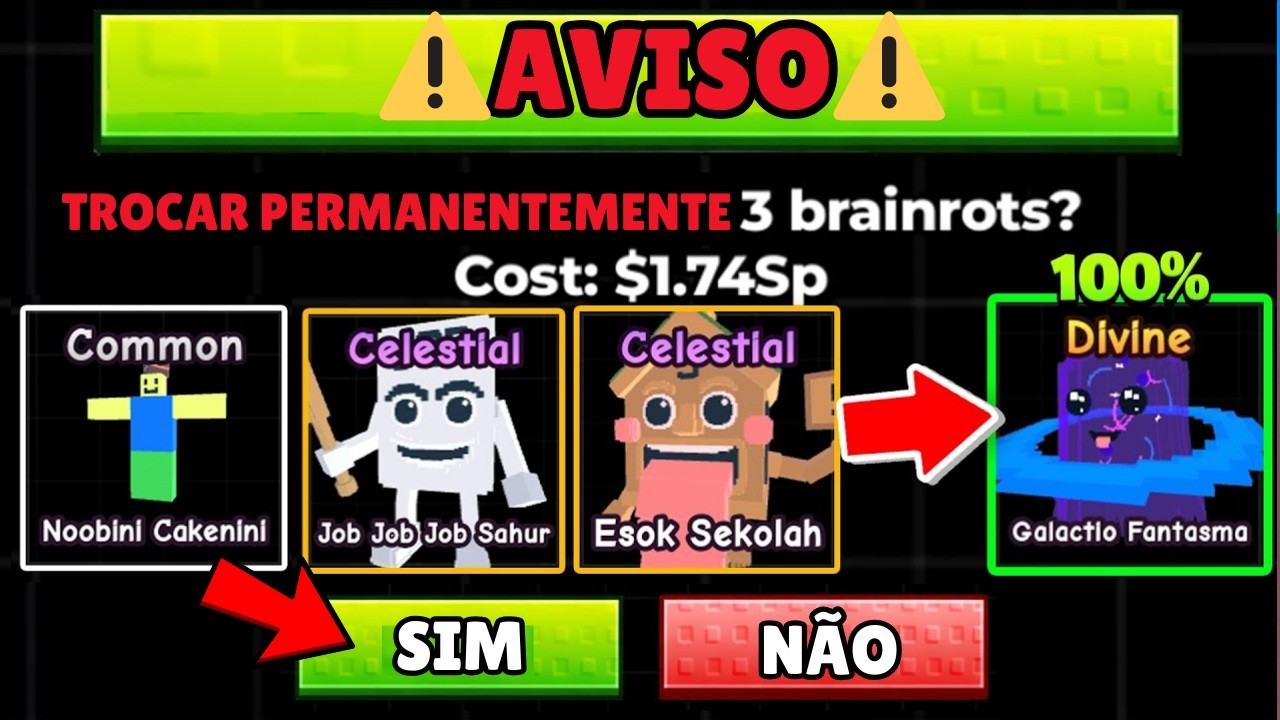 PEGUEI DIVINOS COM COMBINAÇÕES MALUCAS NO FUJA DO TSUNAMI PARA BRAINROTS (ME DEI MAL)