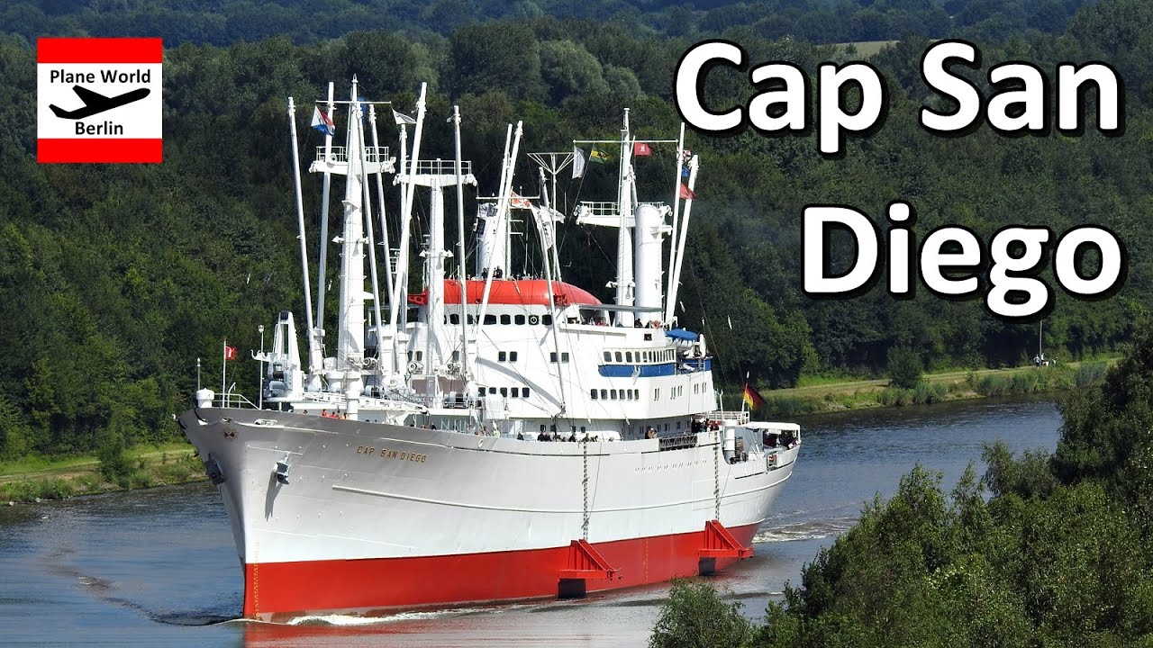 Museumsschiff Cap San Diego auf dem Nord-Ostsee-Kanal 2016