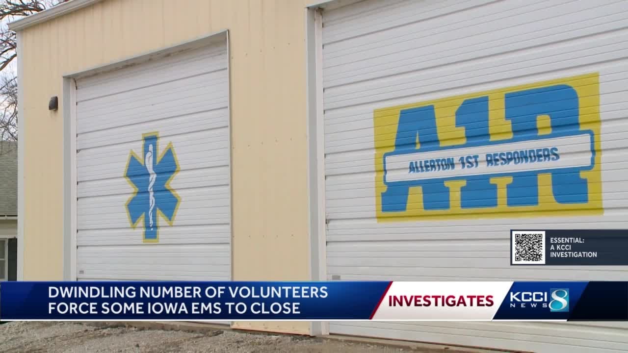 Essential: Dwindling number of volunteers force some Iowa EMS to close