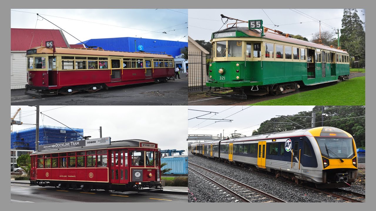 M.O.T.A.T. Trams, the Auckland Dockline Tram and AM Electric Trains (May 30th, 2021)