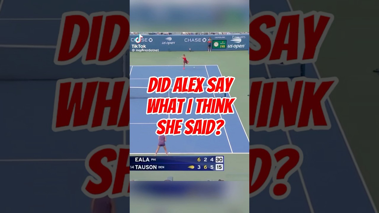 Did Alex curse in Filipino?!😬 #filipino #alexeala #tennis #champion #pinoy #viral #breakingnews