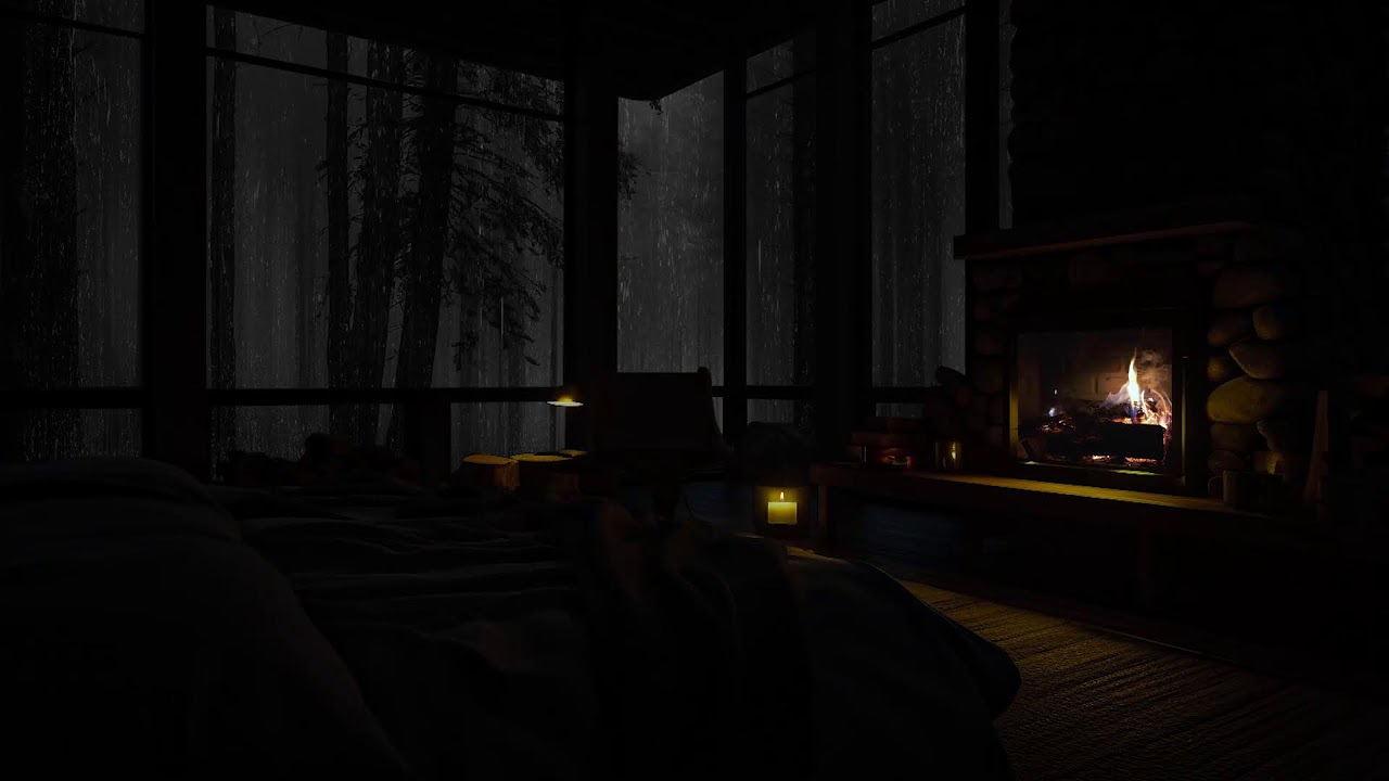 Rain & Fireplace Ambience – The Ultimate Background for Productivity & Calm 🌧️🔥
