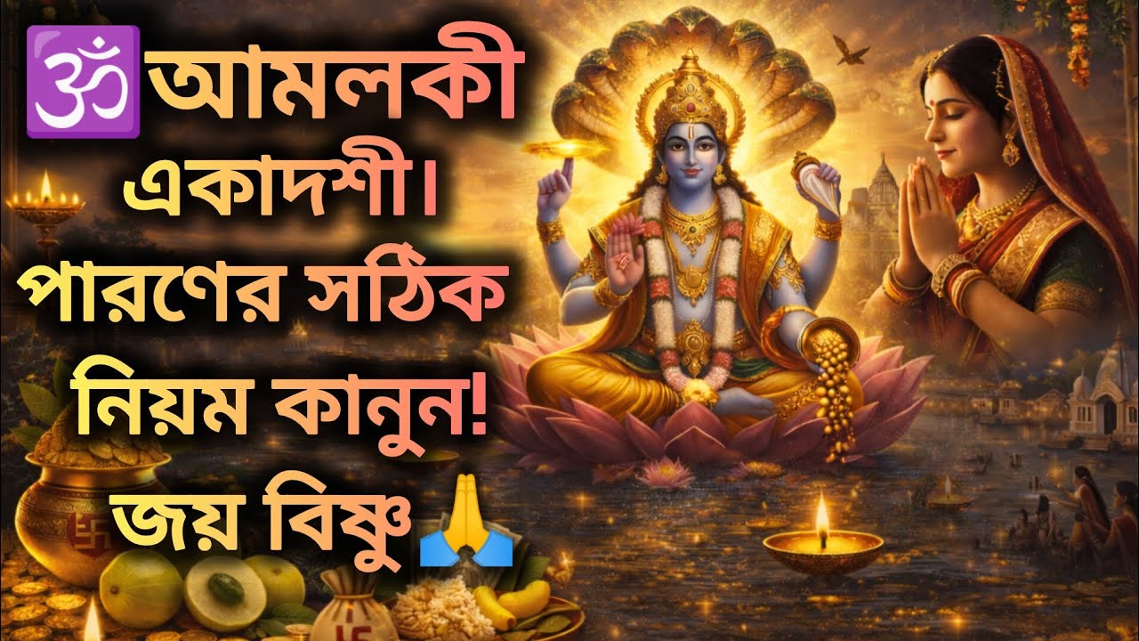 🕉️আমলকি একাদশী ২০২৬ 🙏 সঠিক পারণের নিয়ম জানুন | Vishnu Kripa & Lakshmi Blessings Guaranteed!🙏📿