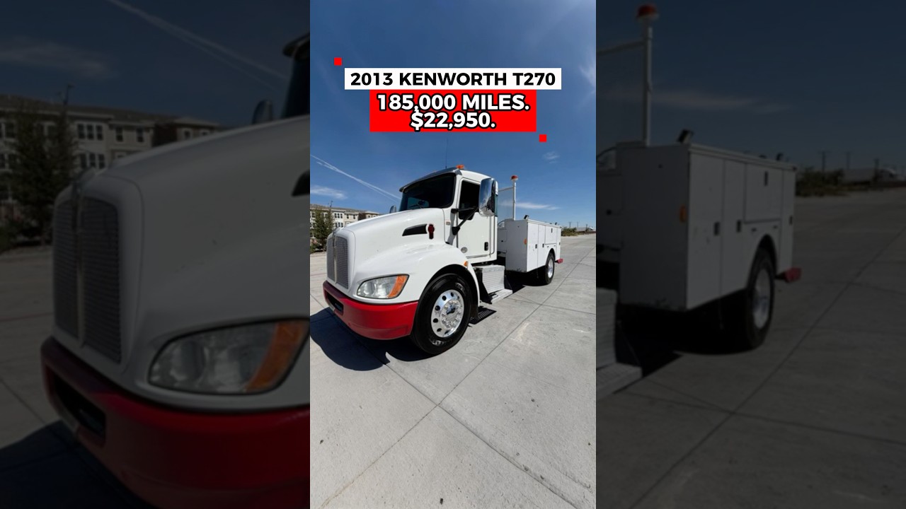 SALE! 2013 KENWORTH T270❗️$22,950. +MILEAGE:185,000 miles. +ENGINE:Paccar PX-6. -se habla espa&ntilde;ol-