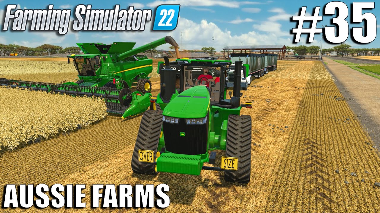 Harvesting 5200 BUSHELS of LENTILS and CHICKPEAS  | Aussie Farms 22 | Farming Simulator 22