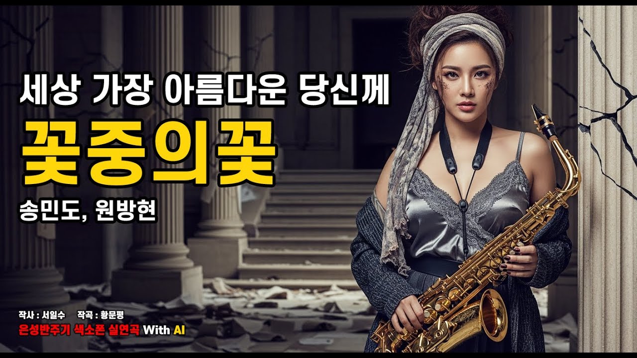 - 꽃중의꽃 -  송민도.원방현 노래/ 7080/ 트로트/ ktrot/ 미스터트롯/ 미스트롯/ 색소폰/ AI