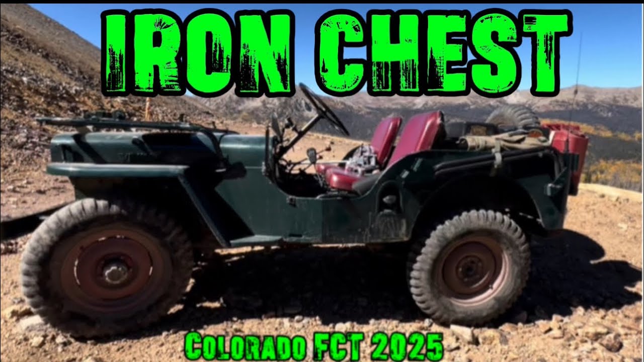 Flat fenders Rock Crawling Iron Chest trail Colorado Fall Color Tours 2025 vintage willys jeep fun