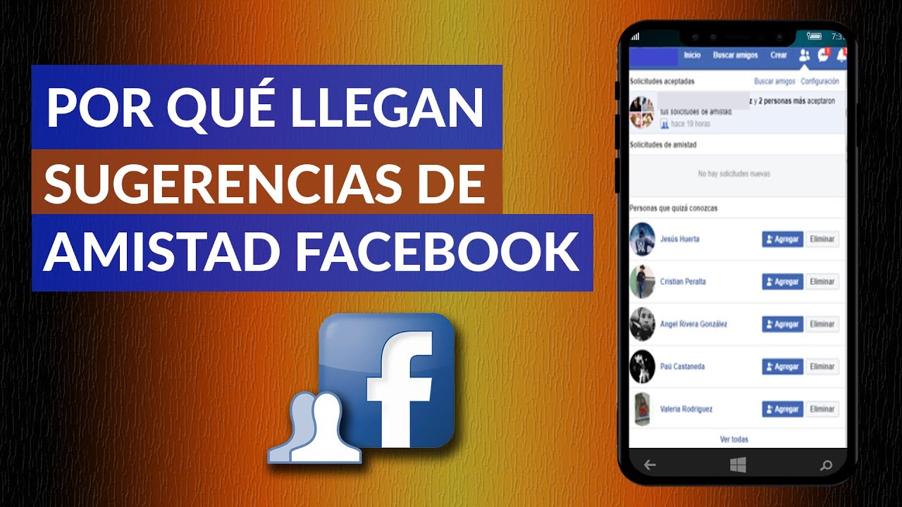 &iquest;Por qu&eacute; me aparecen SUGERENCIAS de AMISTAD en FACEBOOK?