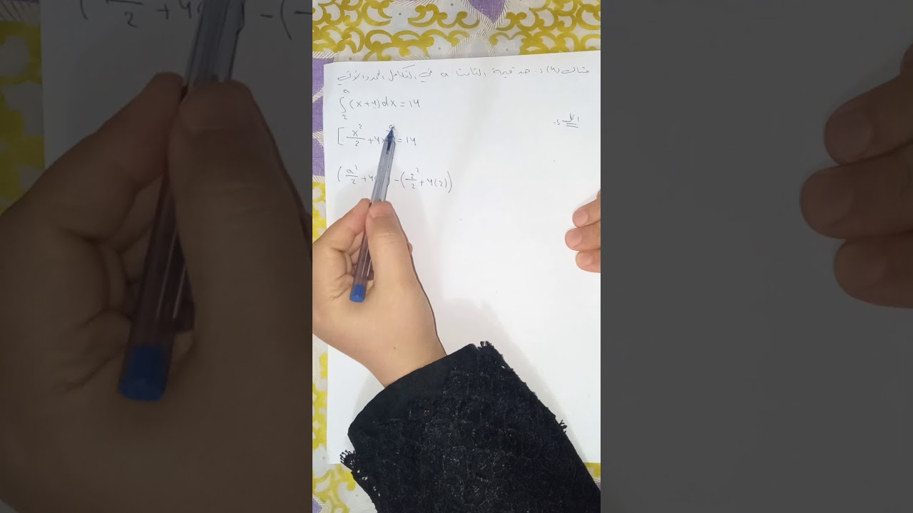 الفصل الرابع ( التكامل المحدد) 