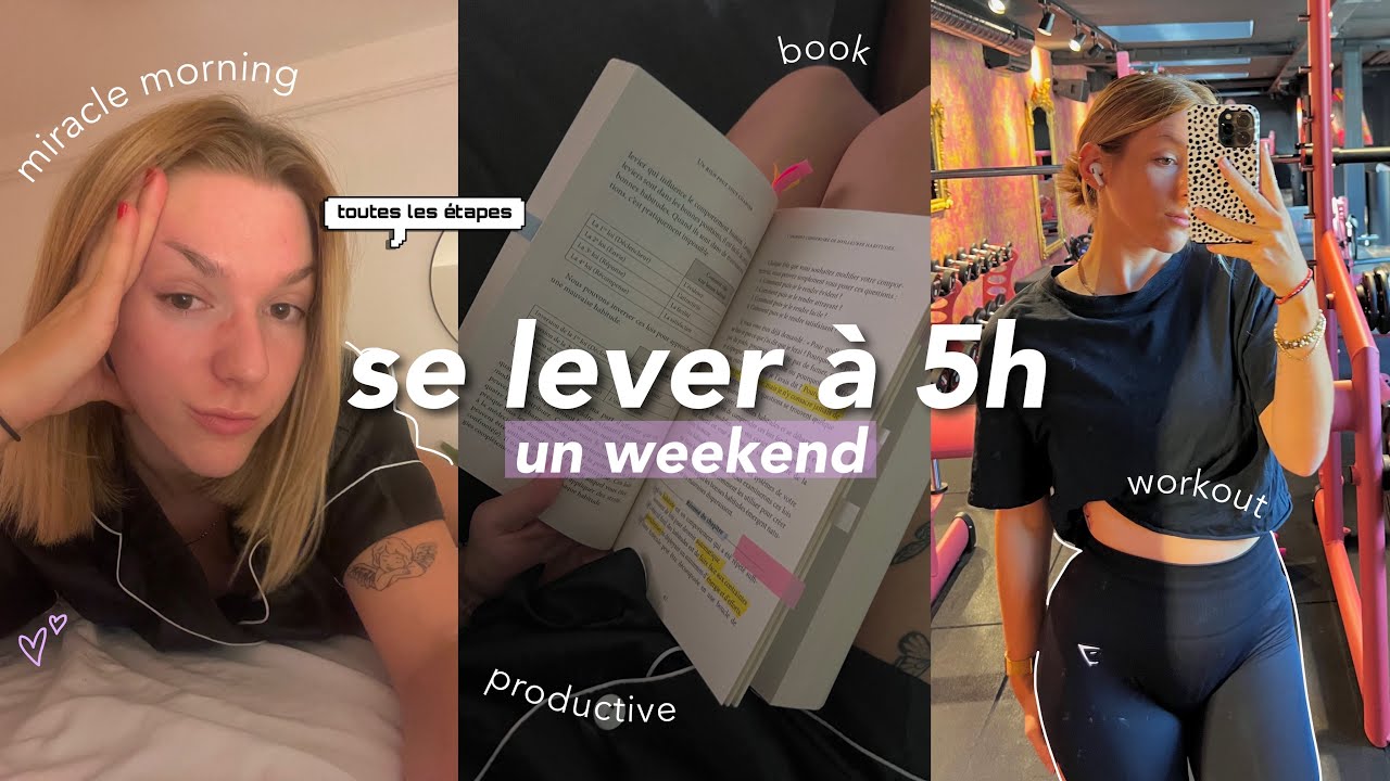 JE TESTE LA MIRACLE MORNING 🌥️  (aka se lever à 5h un weekend)