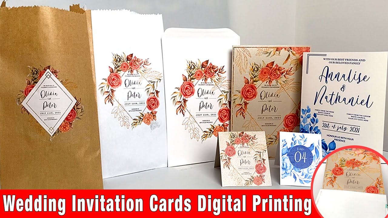 Wedding Invitation Cards Digital Printing