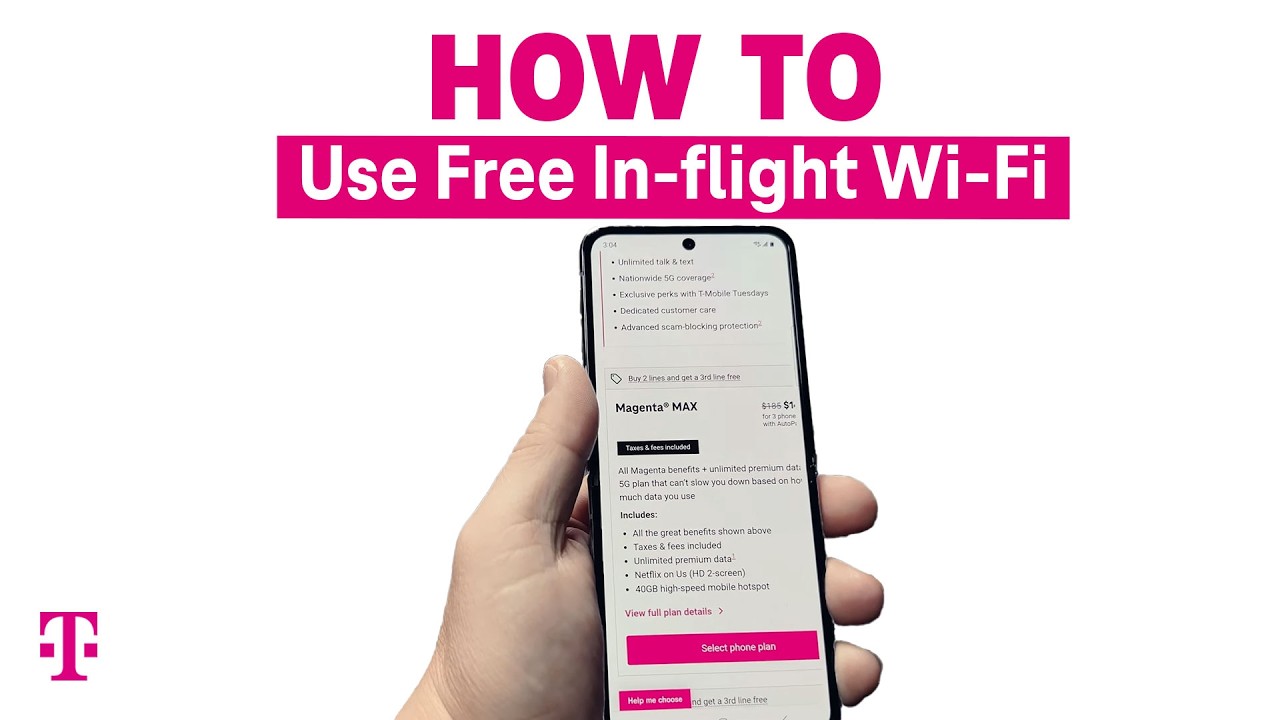 How To Use T-Mobile's Free In-flight Wi-Fi | T-Mobile