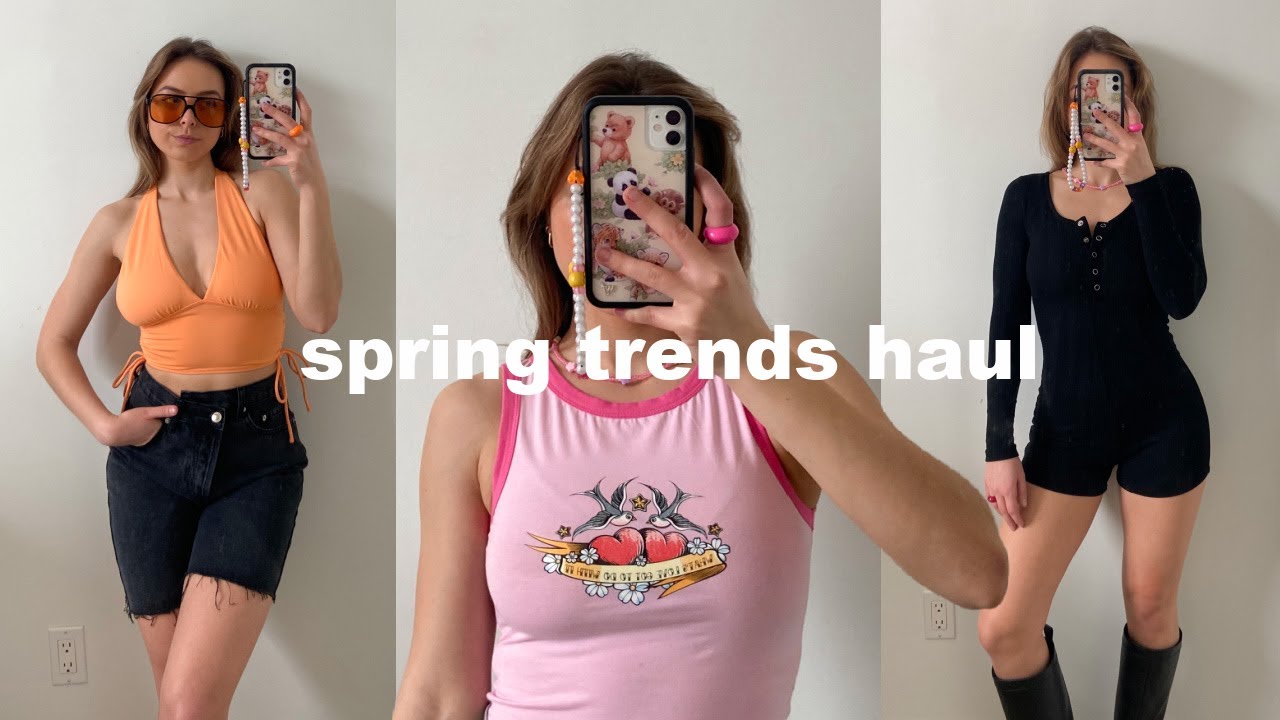 spring trends try-on haul! | princess polly