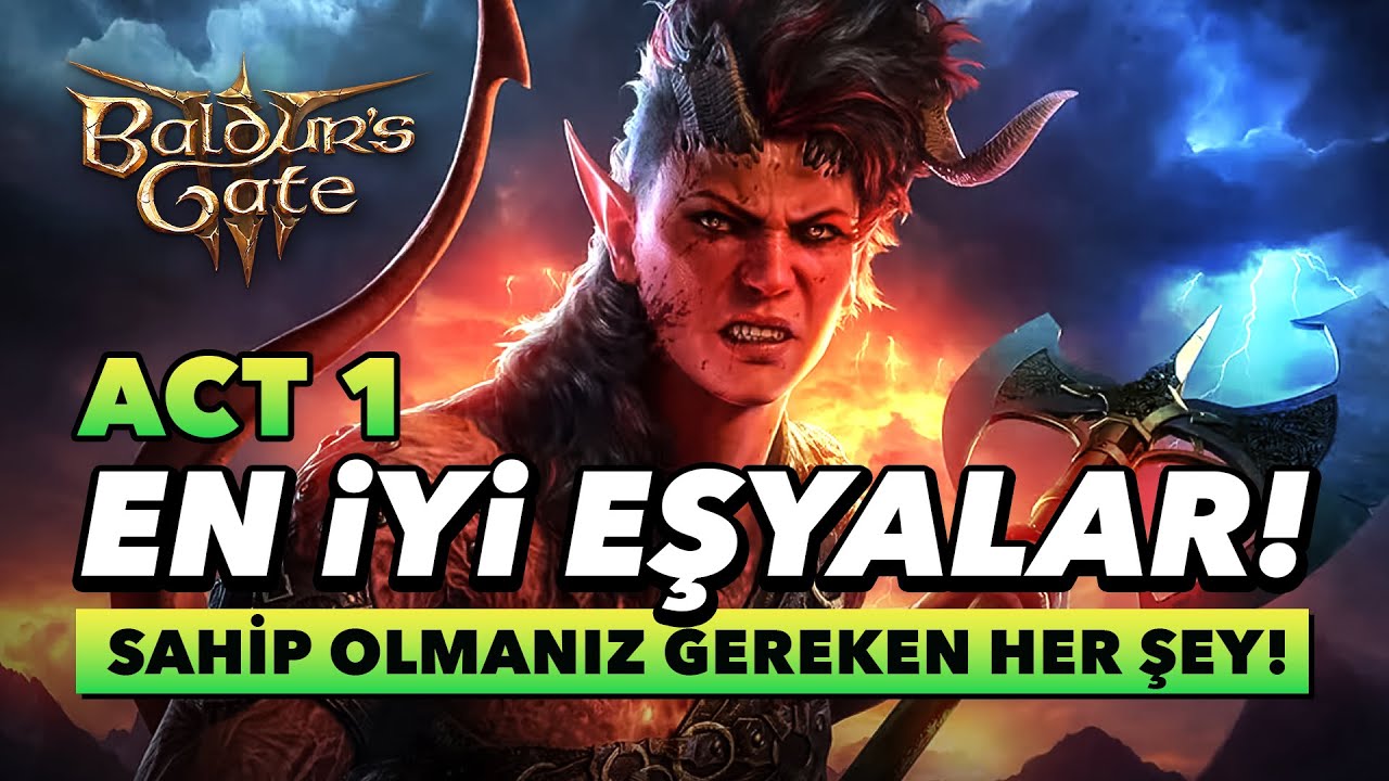 Baldur's Gate 3 - ACT 1'de bulabileceğiniz EN İYİ EŞYALAR! Detaylı Türkçe Rehber